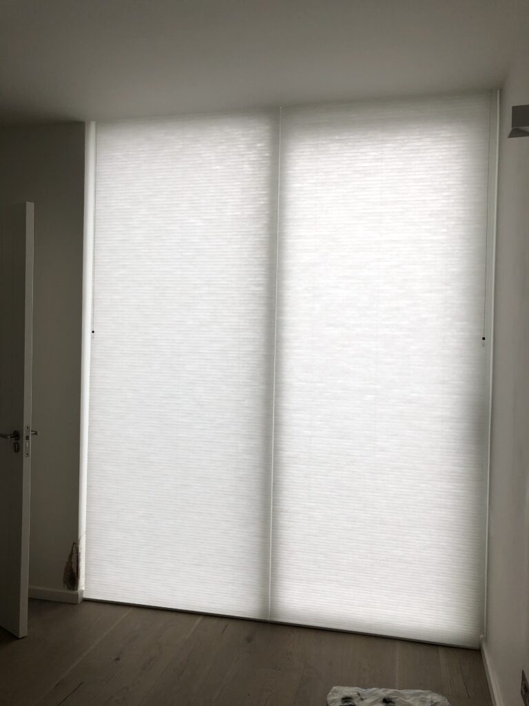 Top-Down, Bottom-Up Duette Blinds in a Studio on the Island of Mull by The Scottish Shutter Company