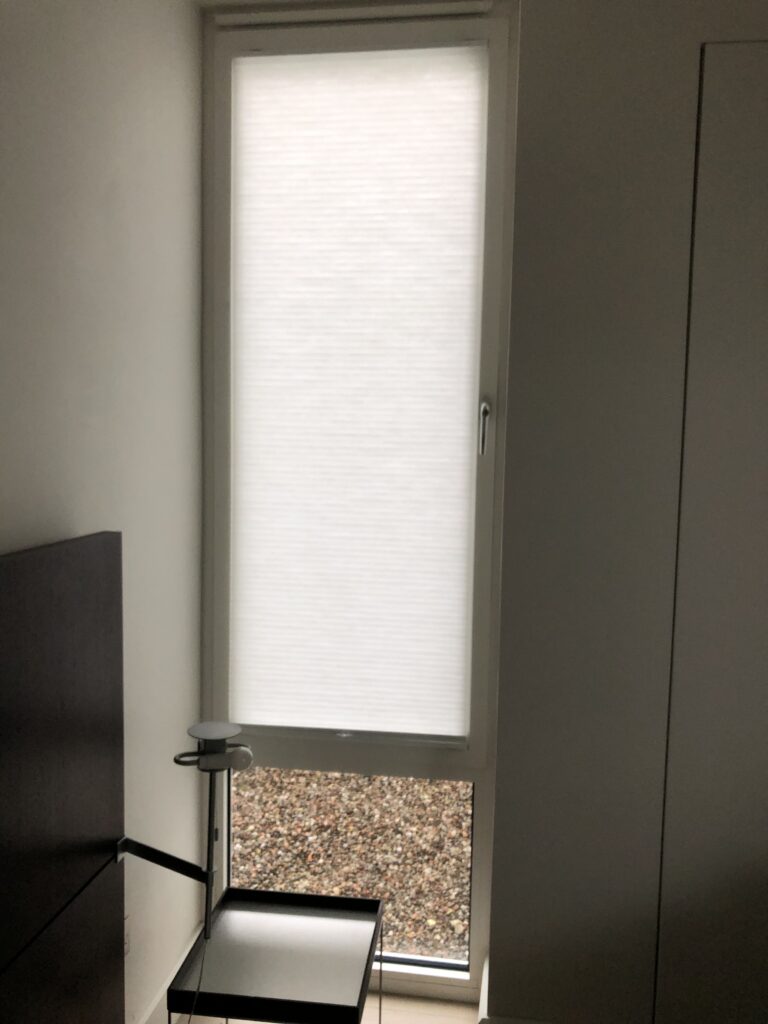 Tensioned Translucent Duette Blind by The Scottish Shutter Company
