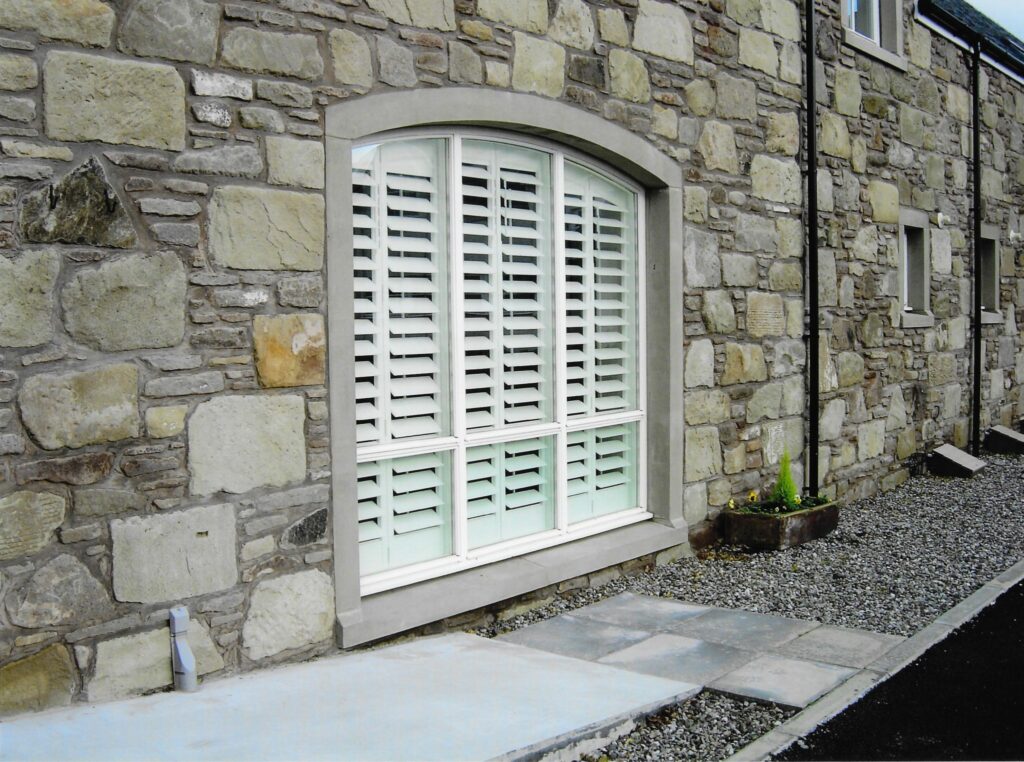 Arched Window Shutters from the Outside