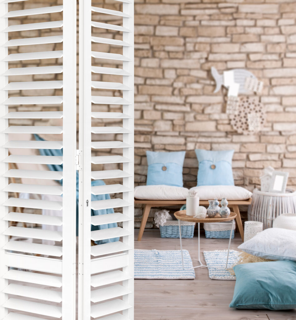 S CRAFT Aluminium Shutters Living Room 1 Satin White 1