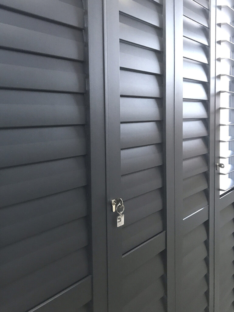 S CRAFT Aluminium Shutters With Keyfob Charcoal 1 1
