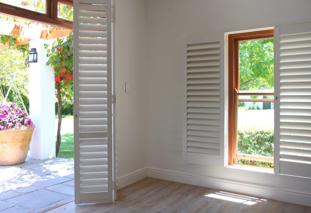 Security Shutters in a Living Room