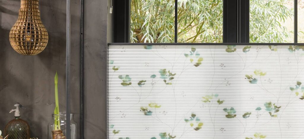 Luxaflex Bottom-Up Patterned Duette Blind from the Scottish Shutter Company
