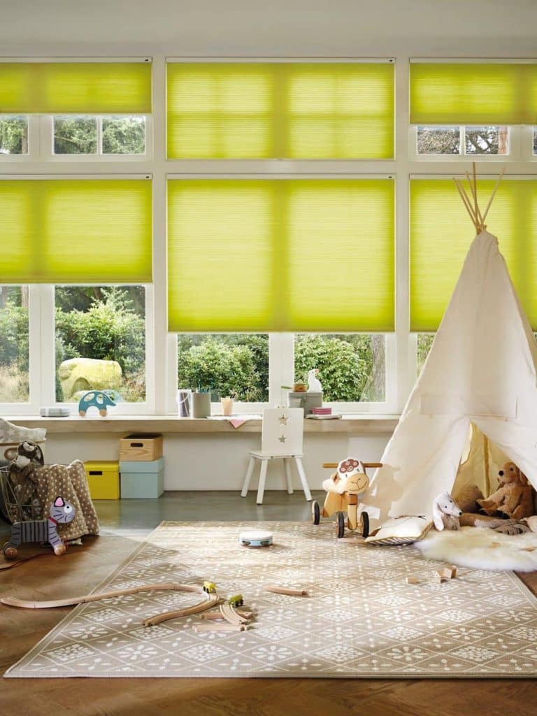 Child-safe, translucent Duette blinds - The Scottish Shutter Company