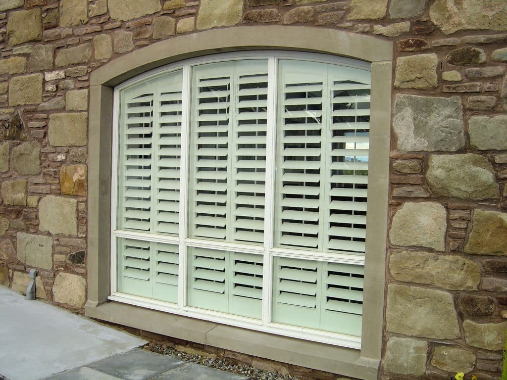Arched Window Shutters from the Outside