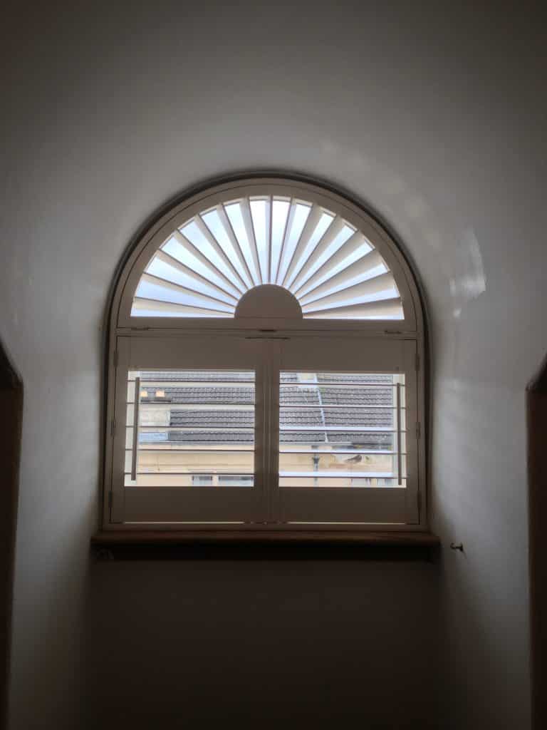 Arched Window Shutters with Fantop
