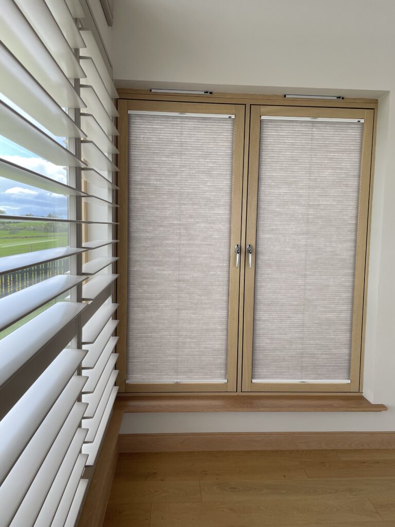 Luxaflex Duette TruFit, translucent door blinds by The Scottish Shutter Company