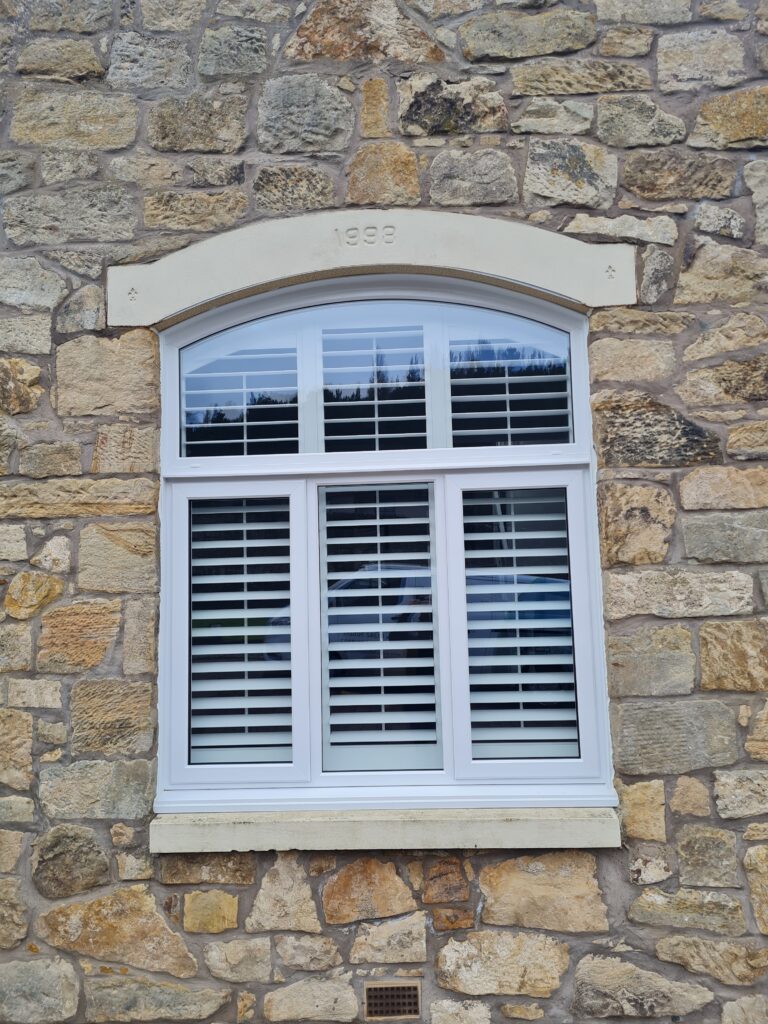 Arched Window Shutters from the Outside