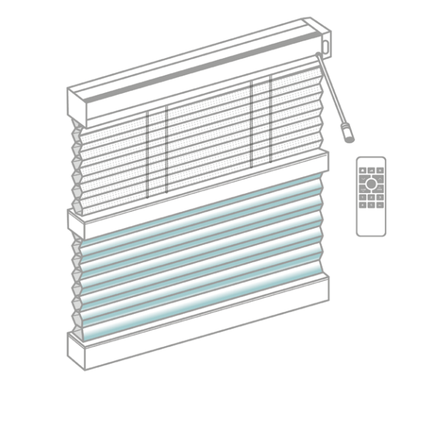 Parma Honeycomb Blind - SmartLift Motorised 36w Adaptor Day & Night