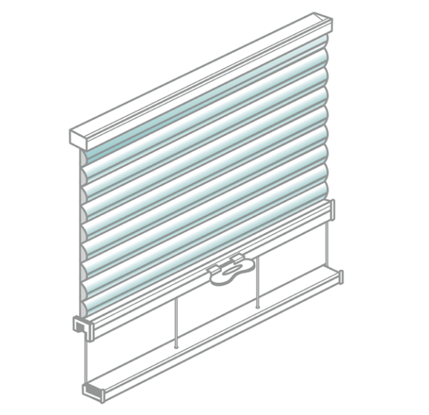 Parma Honeycomb Blind - SmartLift SmartFit for Sloping Windows (25mm only)