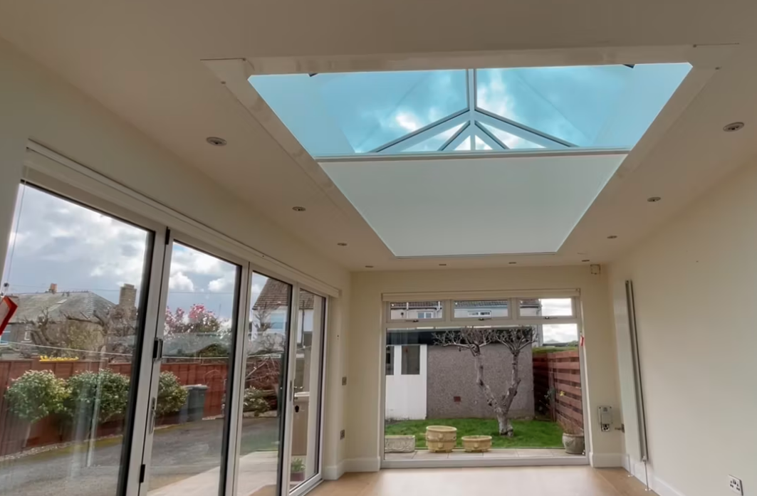 Large Skylight Motorised Blinds