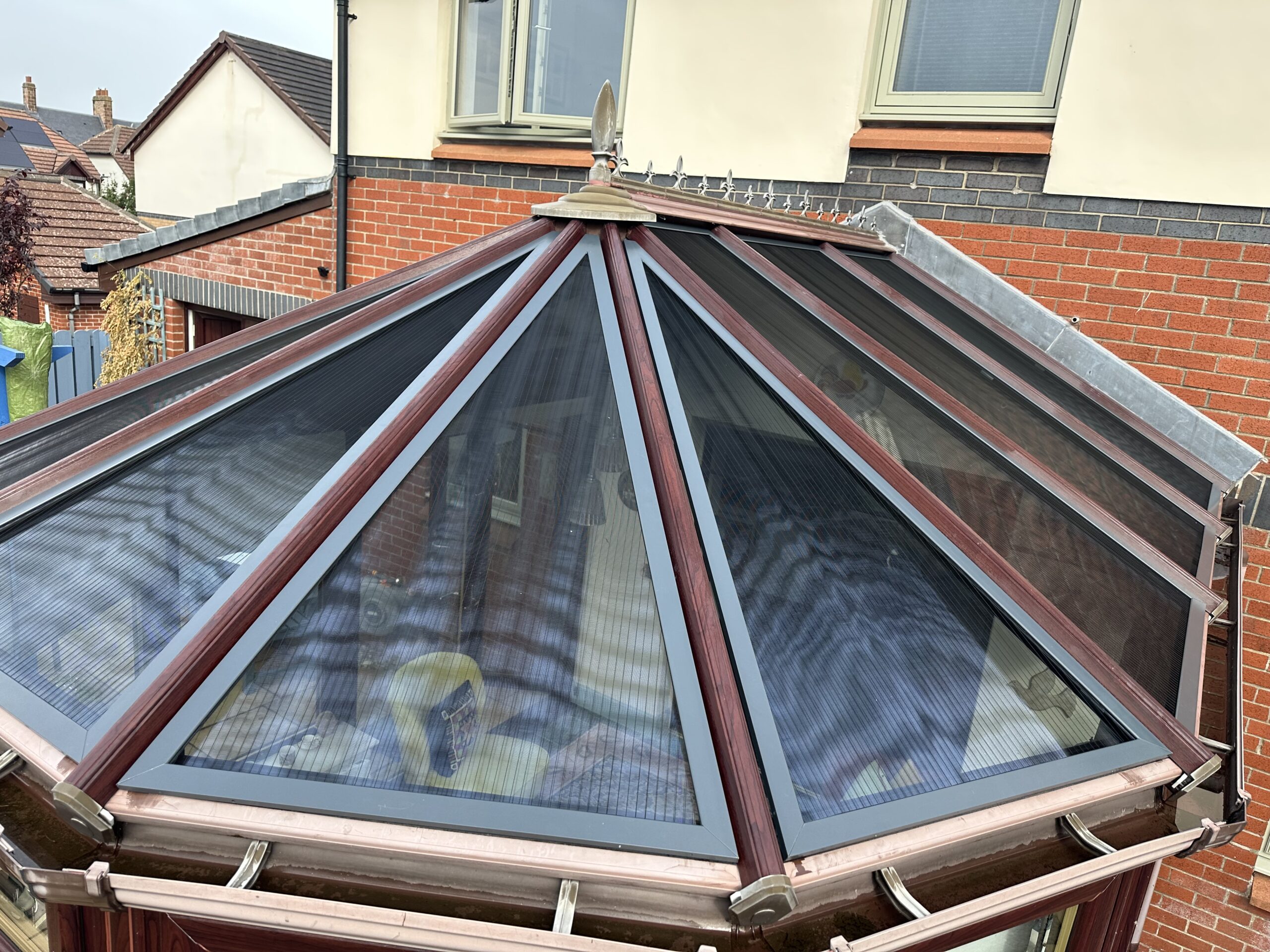 Microlouvre Screens on a Conservatory Roof - 2