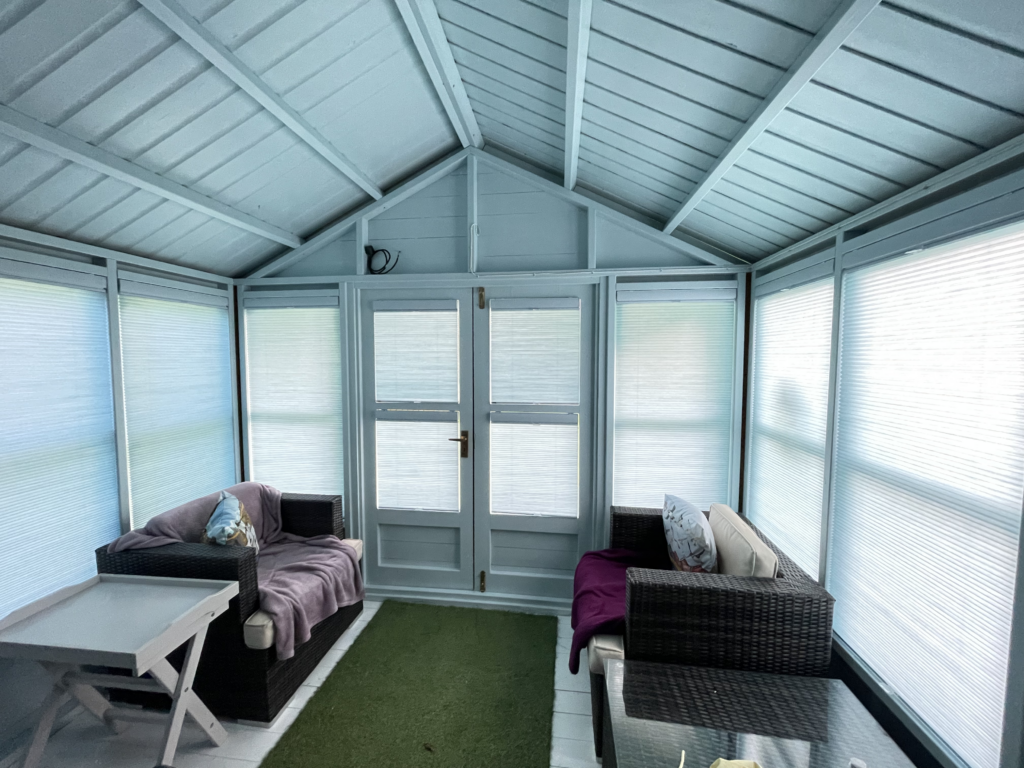 Parma Cellular Blinds in a Summer House 2- The Scottish Shutter Company