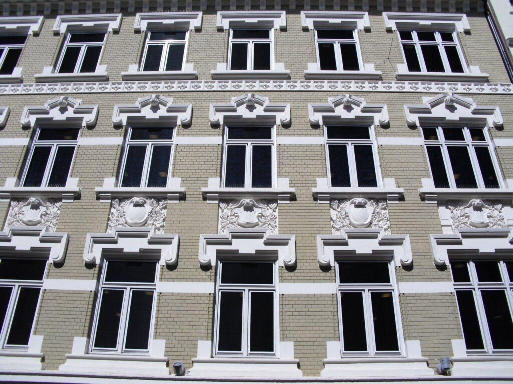 Microlouvre on Listed Buildings - Prestegata, Stortingsgaten, Oslo Norway