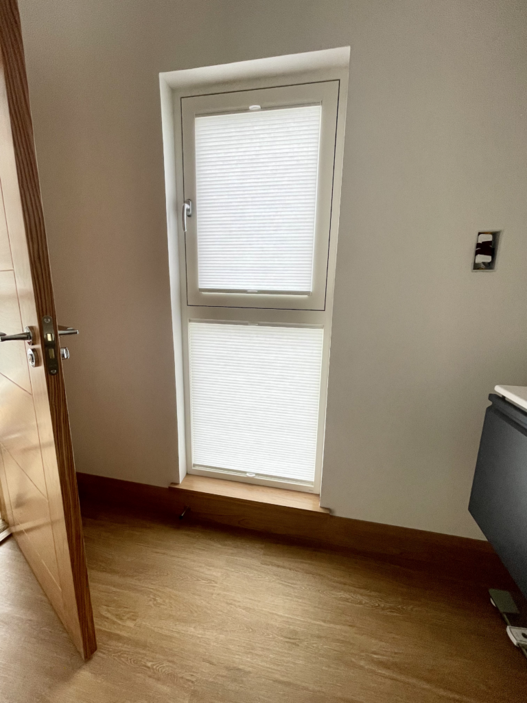 Glass Mounted Tru-Fit Duette Blinds With No Frame 1